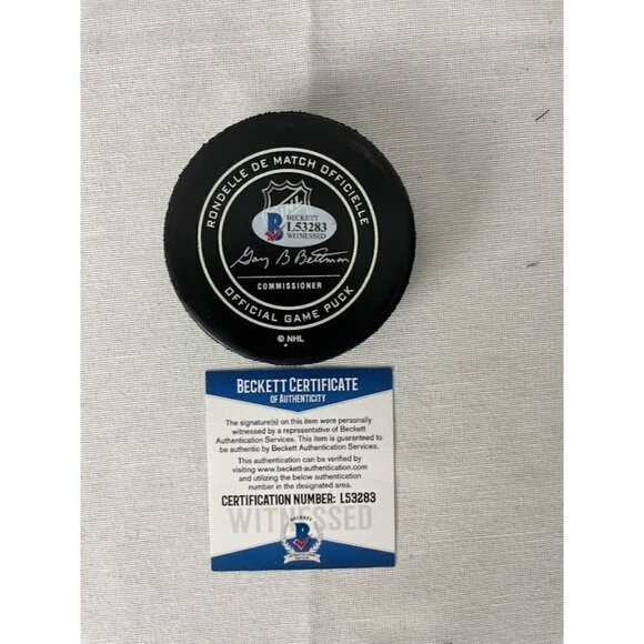 Ivan Provorov signed autographed Philadelphia Flyers 50th anniversary puck BAS - Picture 3 of 3